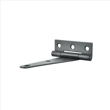 TEE HINGE - MEDIUM - BLACK POWDERCOATED - 2 PACK -  INCLUDING SCREWS - 100mm