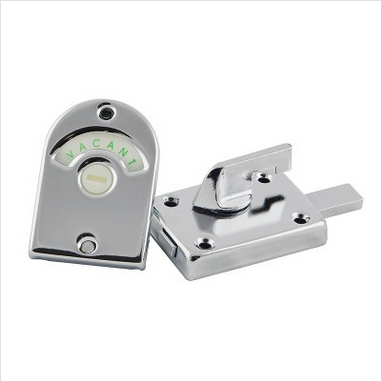 TOILET DOOR INDICATOR BOLT - CHROME PLATED - ROMAK