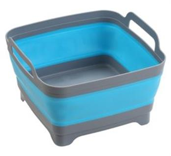 BOWL - COLLAPSIBLE SINK BOWL - 10 LITRE - GREY/WHITE