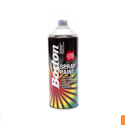 SPRAY PAINT - GLOSS CLEAR AEROSOL - 250G - BOSTON