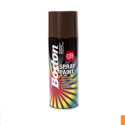 SPRAY PAINT - GLOSS MISSION BROWN AEROSOL - 250G - BOSTON