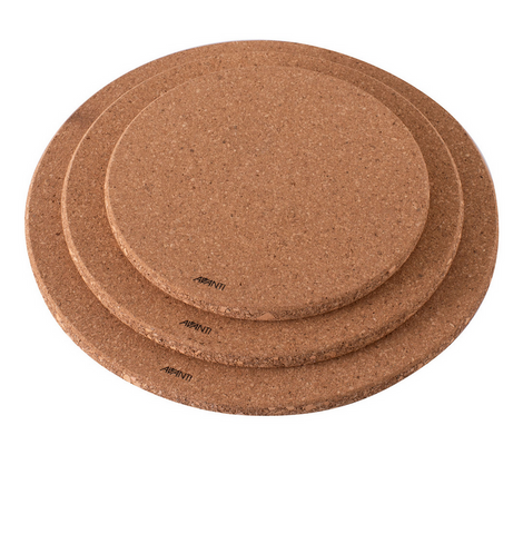 TRIVETS - ROUND CORK TRIVETS WITH MAGNETS - 3 PIECE - AVANTI