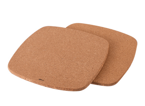 TRIVETS - SQUARE CORK TRIVETS WITH MAGNETS - 2 PIECE - AVANTI