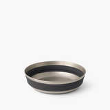 FOOD BOWL  - LARGE  STAINLESS STEEL DETOUR COLLAPSIBLE BOWL - BLACK - SEA TO SUMMIT