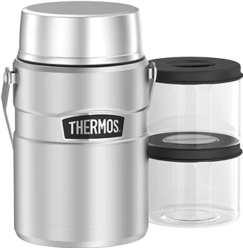 THERMOS - 1.3 LITRE -  BIG BOSS STAINLESS STEEL INSULATED FOOD FLASK