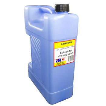 5 Litre WATER CONTAINER - AUSTRALIAN MADE - BLUE