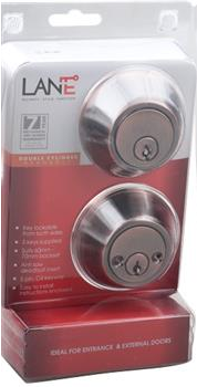 DEADBOLT SET - DOUBLE CYLINDER - FLORENTINE BRONZE - LANE