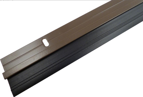 DOOR SEAL - BROWN ADHESIVE  RUBBER DOOR STRIP  - 1220mm - MEDALIST