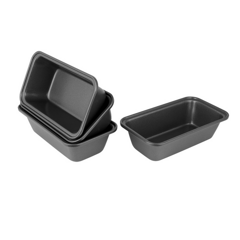 LOAF PAN - MINI - SET OF 4  - 15x8.5X4.5cm - BAKEMASTER