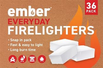 FIRELIGHTERS  - EVERYDAY SLIMLINE - 36 PACK - EMBERS