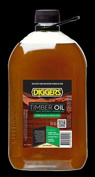 OIL LINSEED - RAW - 4 LITRES  4L - DIGGERS