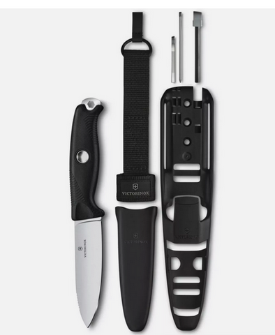 VENTURE KNIFE PRO - BLACK WITH CARRYING SYSTEM -  VICTORINOX