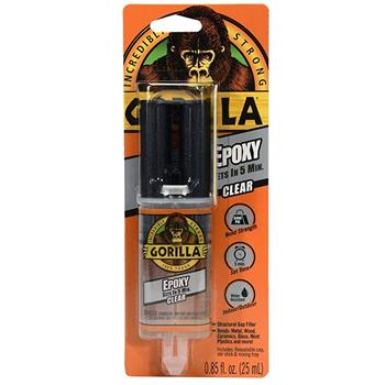 GORILLA EPOXY - TOUGH & CLEAR - 5 MINUTE - 25ml in DISPENSER