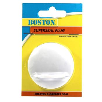 PLUG  - SUPERSEAL BASIN & SINK FOR  38mm OUTLET - WHITE