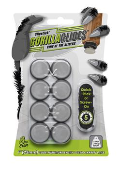 FURNITURE SLIDER SET - HEAVY DUTY - 8 PIECE - GORILLA GLIDERS
