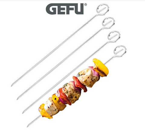 SKEWERS - STAINLESS STEEL  - 22.5cm - 4 PIECES - GEFU