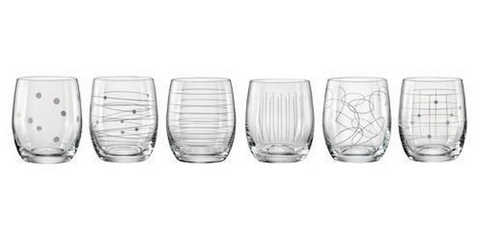 GLASSES -  6 PIECE BOHEMIA ELEMENTS OLD FASHION -  300ML