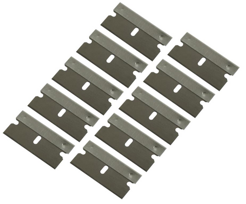BLADES - 10 PIECE STEEL SAFETY SCRAPER BLADES