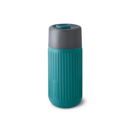 TRAVEL CUP - GLASS - OCEAN - 340mls  - BLACK+BLUM