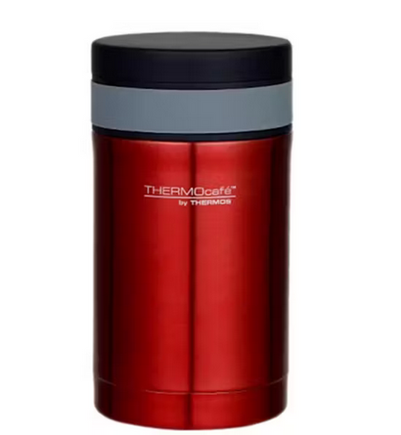 THERMOS - 500ML -  RED THERMOCAFE  FOOD JAR WITH SPOON -  GENUINE THERMOS
