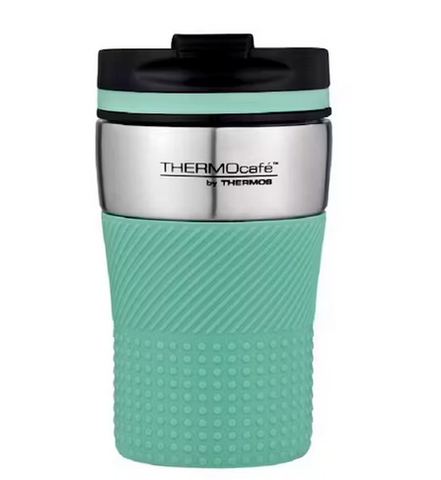 THERMOS -THERMOCAFE  200ml STAINLESS STEEL INSULATED COFFEE CUP - MINT - GENUINE THERMOS