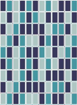 SHOWER CURTAIN - PVC - VENICE SQUARES - SUPERTEX