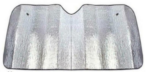 CAR SUN SHADE - FOLING - SILVER - 1480mm x 680mm