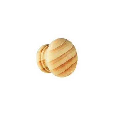 CUPBOARD KNOB - PINE without LACQUER  - 35mm - PK1