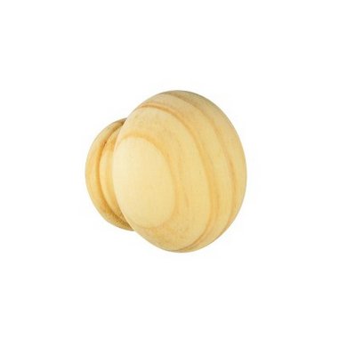 CUPBOARD KNOB - PINE without LACQUER  - 45mm - PK1