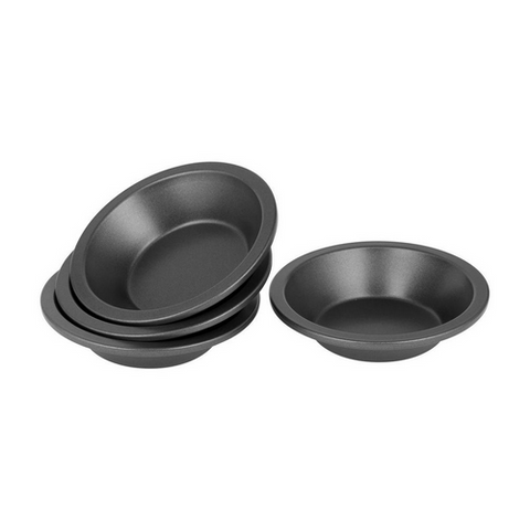 PIE DISH - MINI ROUND  - SET OF 4 - 12.5x3cm - BAKEMASTER