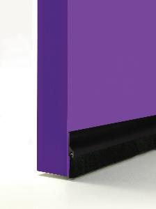 DOOR SEAL - BLACK PVC BRUSH STRIP   - 915mm - COWDROY