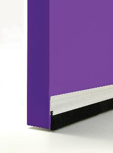 DOOR SEAL - WHITE PVC BRUSH STRIP   - 915mm - COWDROY