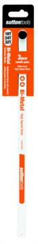 HACKSAW BLADES -   18/24/32T -  300mm - BI METAL  HSS  - 3 PACK - SUTTON