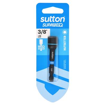 DRIVER BIT  - NUTSETTER - 3/8" x 65mm - SUPATORQ - MAGNETIC - SUTTON