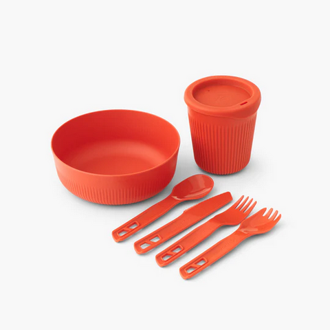 PASSAGE DINNERWARE SET - 6 PIECE - RED  - SEA TO SUMMIT