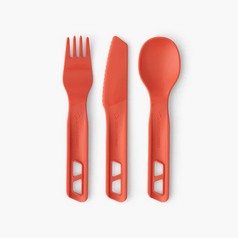 CUTLERY - PASSAGE CUTLERY SET - 3 PIECE - RED