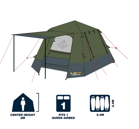 4 PERSON TENT - FAST FRAME TENT 4 PERSON
