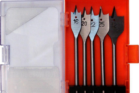 SPADE BIT SET - 5 PIECE - MEDALIST - IN CASE