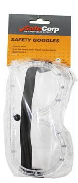SAFETY GOGGLES - SOFT FIT - UV PROTECTION - SAFECORP