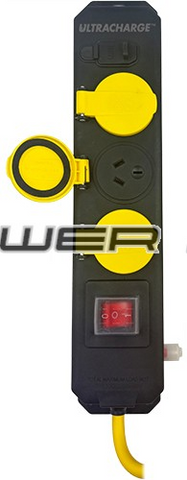 POWER BOARD - ULTRACHARGE POWERBOARD 3 SOCKET 2.4 USB 2.4A