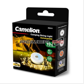 CAMP SITE LIGHTING - WHITE 2-IN-1 STRING LIGHT - RECHARGEABLE - CAMPING/GARDEN/POOL