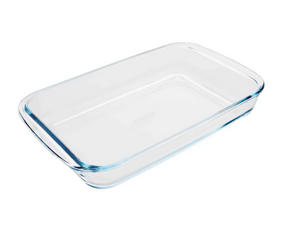 BAKING DISH - LARGE RECTANGULAR GLASS 34.5 x20.7x5.26CM -2.2 Litres ...