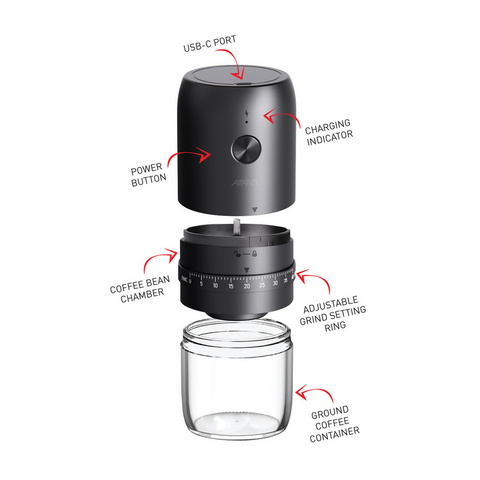 COFFEE GRINDER - RECHARGEABLE - PORTABLE - AVANTI