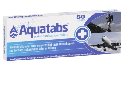 AQUATABS - WATER PURIFICATION TABLETS - 50 PACK