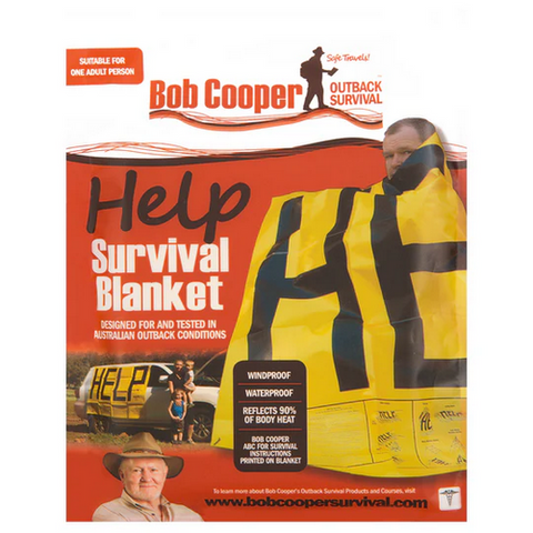 HELP EMERGENCY BLANKET - BOB COOPER