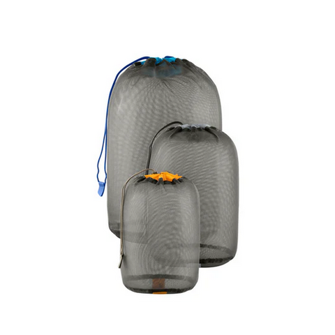 STUFF SACK SET  - MESH - 5/8/13 Litres - GREY/ORANGE/LIGHT BLUE - STS