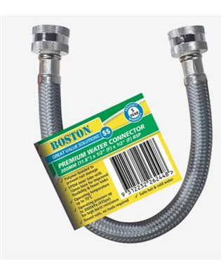 CONNECTOR WATER HOSE - POLYMER bRAID PREMIUM -  300mm - BOSTON
