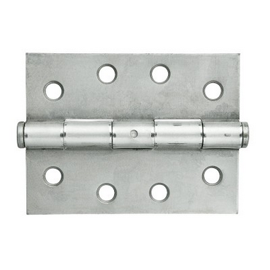 BUTT HINGE - 100x75x2.5mm - STEEL  - FIXED PIN - 2 PACK - HEAVY DUTY