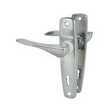 LEVER LOCK SET - SATIN CHROME PLATED -  ROMAK