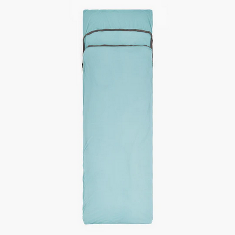 SLEEPING BAG LINER - COMFORT BLEND WITH PILLOW SLEEVE - LIGHT BLUE - STS